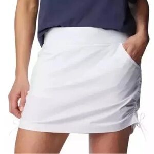 NWT Columbia Women's Omni-Shade Active Fit Jupe-Short white Skort XL